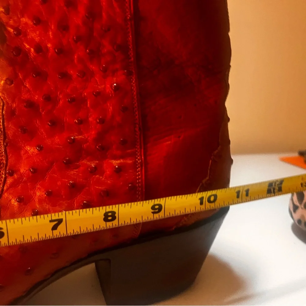 Back at the Ranch Ostrich Ankle Cowgirl Boot - Classic Western Style - Picture 13 of 14